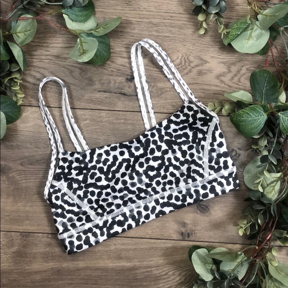 lululemon athletica Other - Lululemon Black and White Spotted Sports Bra (2)
